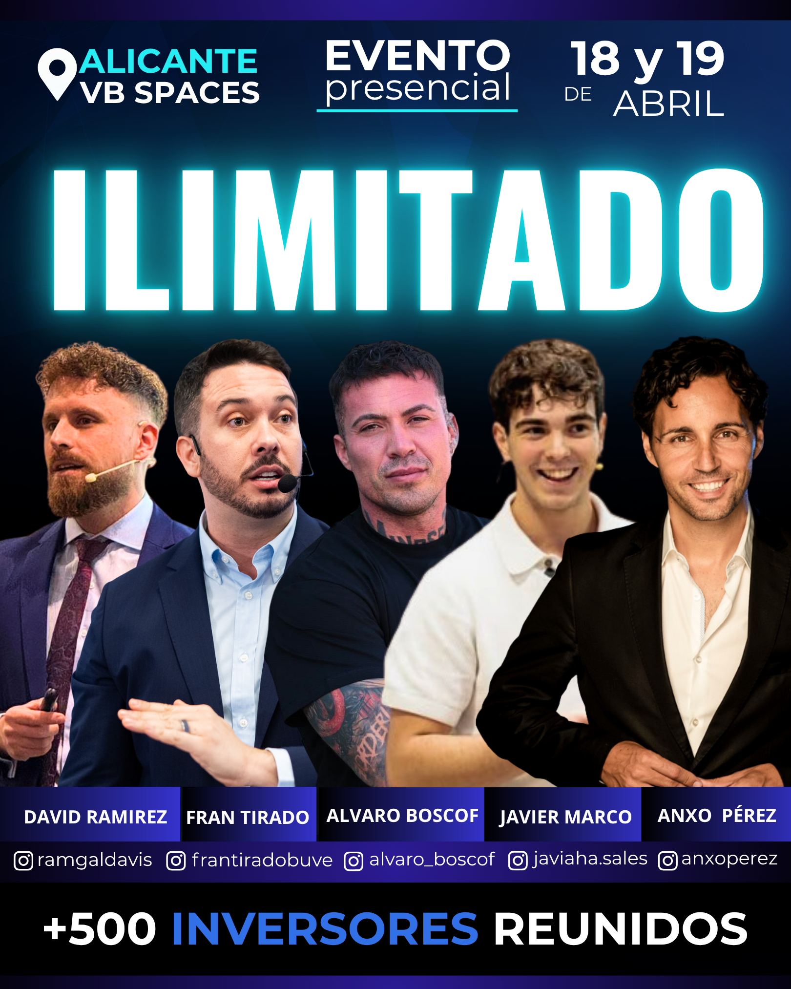 ILIMITADO Alicante - 18 y 19 de Abril - VB Spaces